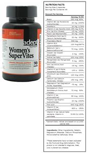 Women's Supervites Vitamin & Mineral Supplement