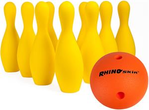 champion sports plastic bowling pin set