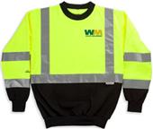Game "Black Bottom" Crew Neck Fleece Work Shirts