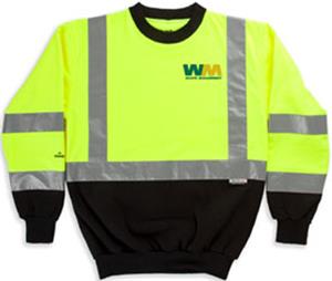 Game "Black Bottom" Crew Neck Fleece Work Shirts