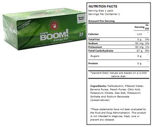 Carb Boom Energy Gel - Banana Peach 24pk