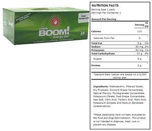Carb Boom Energy Gel - Grape Pomegranate 24pk
