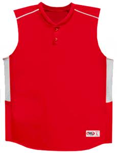 Sleeveless 2-Button Baseball Jerseys-Closeout
