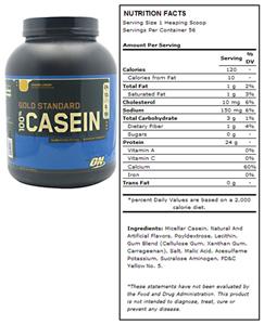 Optimum Nutrition 100% Casein Banana Cream 4lbs