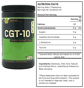Optimum Nutrition CGT-10 - Lemon Lime (600g)