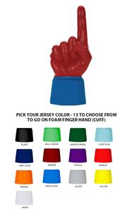 UltimateHand Foam Finger Scarlet Hand/Jersey Combo