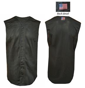 Mesh Sleeveless Button Baseball Jerseys-Closeout