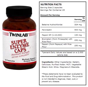 TwinLab Super Enzyme Caps