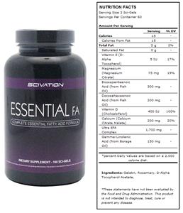 Scivation Essential FA Fatty Acid Supplement