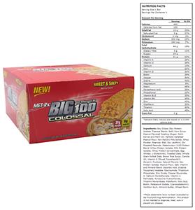 Big 100 Colossal Meal Replace Bar Sweet & Salty