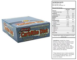 Doctors CarbRite Sugar Free Bar Blueberry Cheese