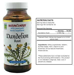 Nature's Herbs Dandelion Root Herbal Supplement