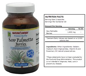 Nature's Herbs Saw Palmetto Berries Prostate Supp.
