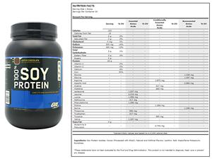 100% Soy Protein 2 lb Dutch Chocolate