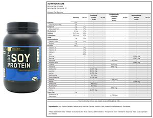 100% Soy Protein 2 lb Vanilla Bean