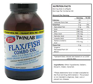 TwinLab Flax/Fish Combo Oil