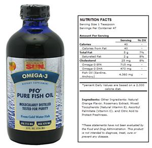Health From Sun PFO Pure Fish Oil Liquid Orange