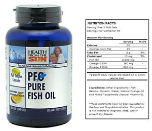 Health From The Sun PFO Pure Fish Oil Gels