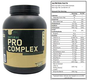 Nutrition Natural Pro Complex-Vanilla 4.6lb