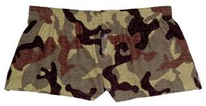 Boxercraft Womens Camo Flannel Bitty Boxer Shorts