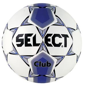 Select Club Soccer Ball - White w/Royal Blue