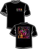 Tandem Sport Volleyball Pop Art Black T-Shirt Tandem Sport Volleyball Pop Art Black T-Shirt