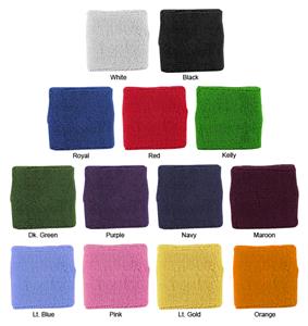 Markwort 2.5" Cotton Athletic Wristbands (PAIR)