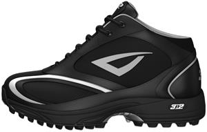 3n2 Momentum Trainer Mid Softball Shoes Black