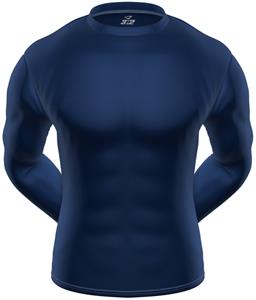 KZONE Cool Long Sleeve Shirt Tight Fit Navy