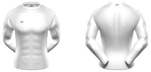 KZONE Warm Long Sleeve Shirt Tight Fit White