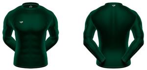 KZONE Warm Long Sleeve Shirt Tight Fit Forest