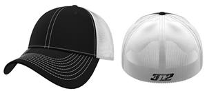 3n2 Flex-Fit Team Trucker Baseball Cap Black