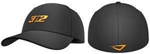3n2 Flex-Fit 6 Panel Baseball Cap Black/Orange
