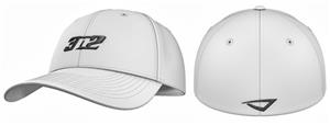 3n2 Flex-Fit 6 Panel Baseball Cap White/Black