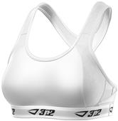 3n2 Womens Molded Cups Elastic Band Sports Bra Wht