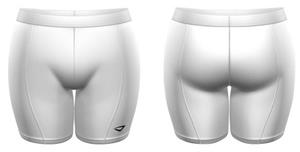 3n2 Womens 6" Softball Sliding Shorts White