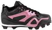 ACACIA Youth Pink Base Hit-Low Softball Cleats