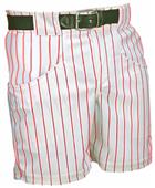 ADULT Pinstripe 14oz Polyester Baseball Shorts ADULT Pinstripe 14oz Polyester Baseball Shorts