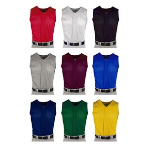 Pro Mesh Youth Full Button Sleeveless Jerseys