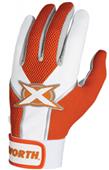Worth Toxic Sheep Leather Batting Gloves Orange