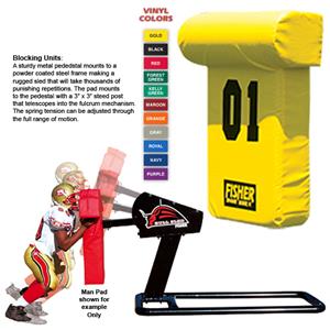 Fisher 1 Man Football Bull Sleds w/ "T" Pads
