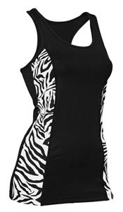 Soffe JR. Zebra Print Prima Tank Top Tight Fit