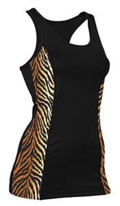 Soffe JR. Tiger Print Prima Tank Top Tight Fit