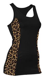 Soffe JR. Leopard Print Prima Tank Top Tight Fit