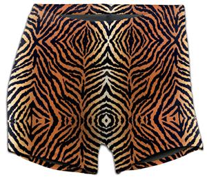Soffe Tiger Print Compression 3" Shorts 093VPR