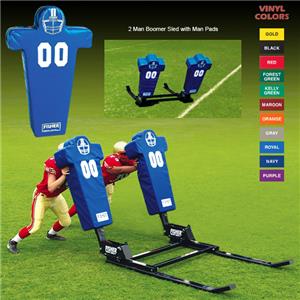 Fisher 2 Man Football Boomer Sleds w/ Man Pads