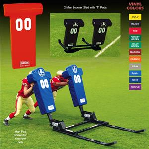 Fisher 2 Man Football Boomer Sleds w/ "T" Pads