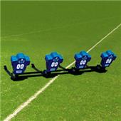 Fisher 4 Man Football Boomer Sleds w/ Low Boy Pads Fisher 4 Man Football Boomer Sleds w/ Low Boy Pads