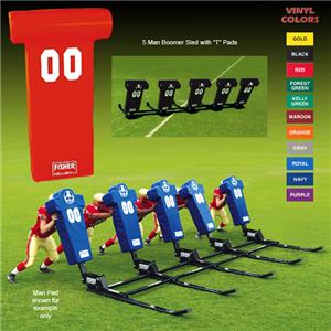 Fisher 5 Man Football Boomer Sleds w/ "T" Pads