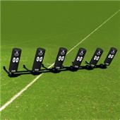 Fisher 6 Man Football Boomer Sleds w/ Round Pads Fisher 6 Man Football Boomer Sleds w/ Round Pads